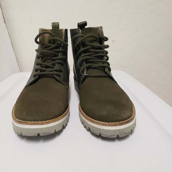 Steve Madden sz 9 D Mens Kamrym Extralight Boots khaki suede leather booties - Picture 10 of 11